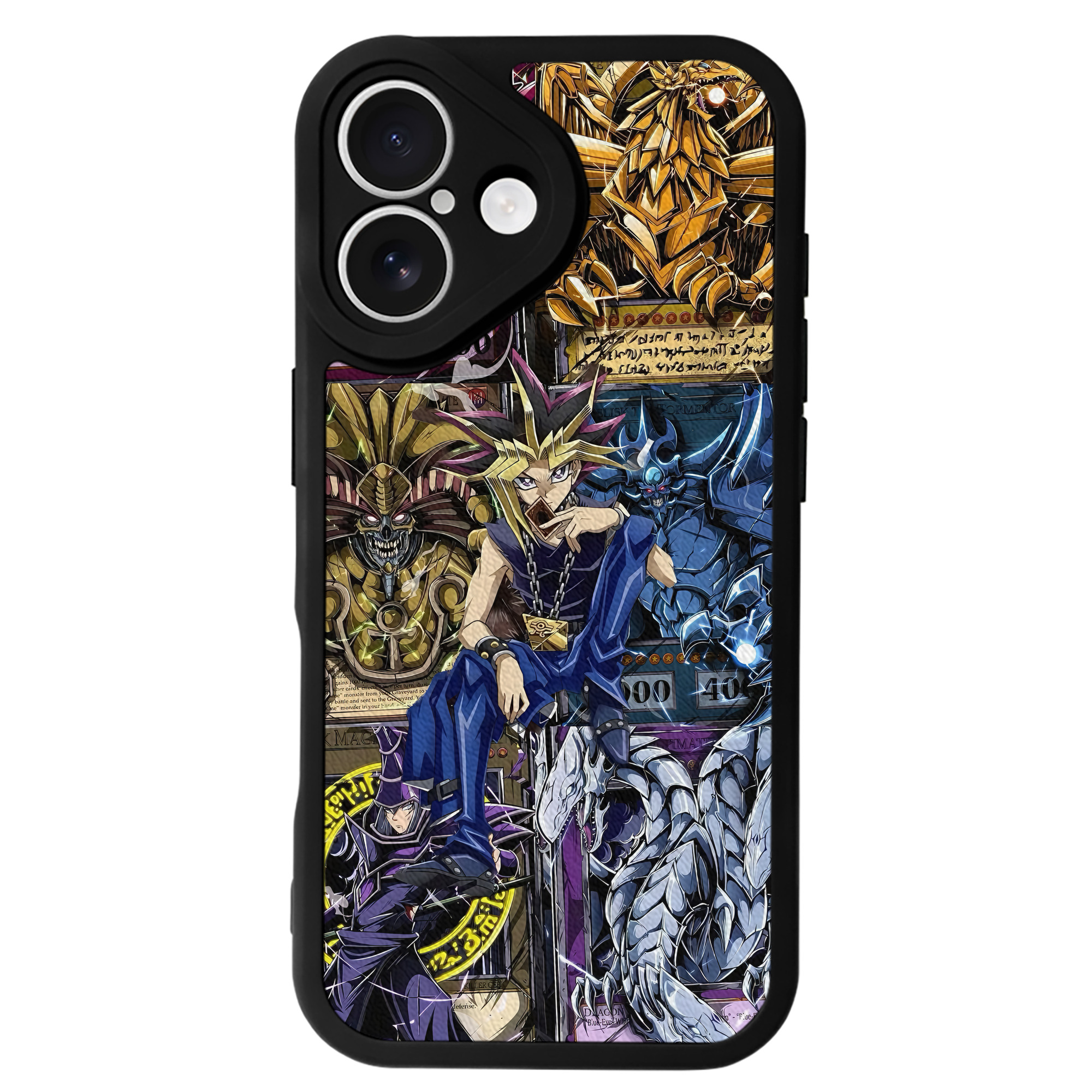 （画像用） 遊☆戯☆王 Yu-Gi-Oh! 【iPhone 16シリーズ対応】シリコンスマホケース（レザー調） 材質：シリコン